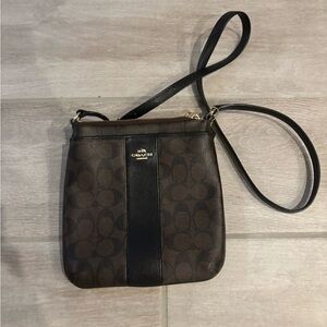 Coach Brown and Black Crossbody Bag